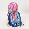 Satin Square Scarf Women Muslim Hijab Elegant  Print Silk Neckerchief Shawl Wraps Headband Handle Hair Accessories Bandana