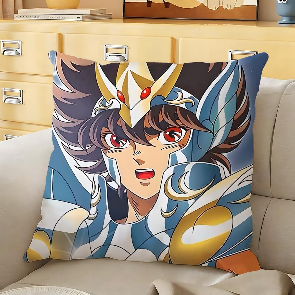 Anime SSaint SSeiya Cushion Cover Soft Durable Reversible Pillow Cover Home Car MultiScene Daily Comfort Pillowcase