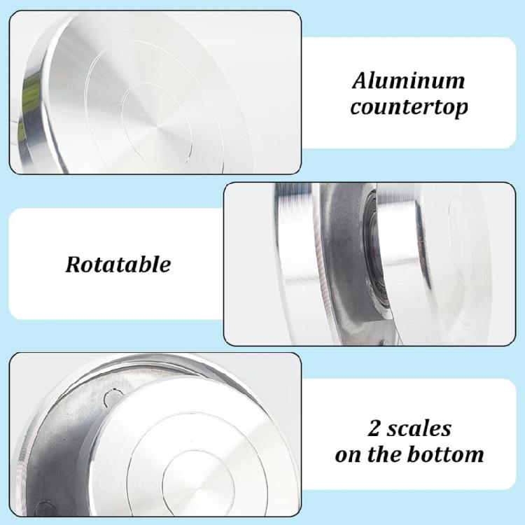 6/8/10/12 дюймов Гончарный поворотный круг Вращающийся поворотный стол Колесо для лепки Простое в использовании Вращающийся поворотный стол для торта