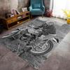 Vintage Motorcycle Ride carpet Home Decor printing Room Fashion Christmas gifts
