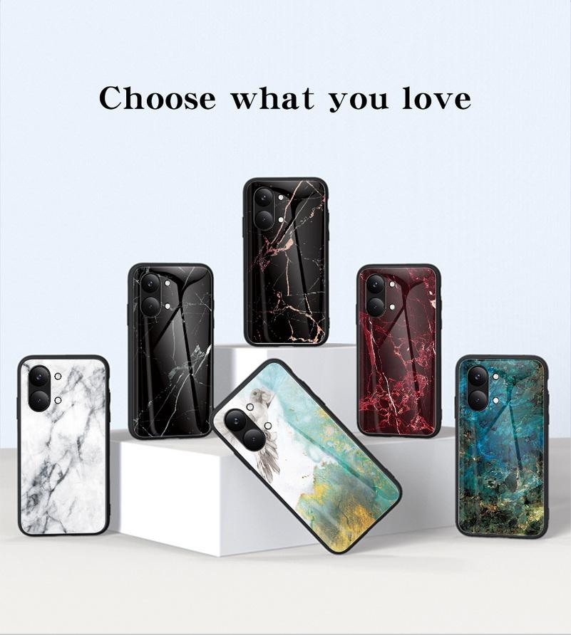 Tempered Glass Case for Poco X8 Pro Max x8 pro M8 F8 Ultra POCO F7 Ultra F7 X7 Pro F6 Pro M6 X6 F5 Pro POCO C85 Marble Cover
