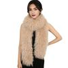 Yousheng Winter Scarf Solid Color Thickened Plush Soft Thick Warm Extra Long Scarf Winter Outdoor Imitation Fur Neck Warmer