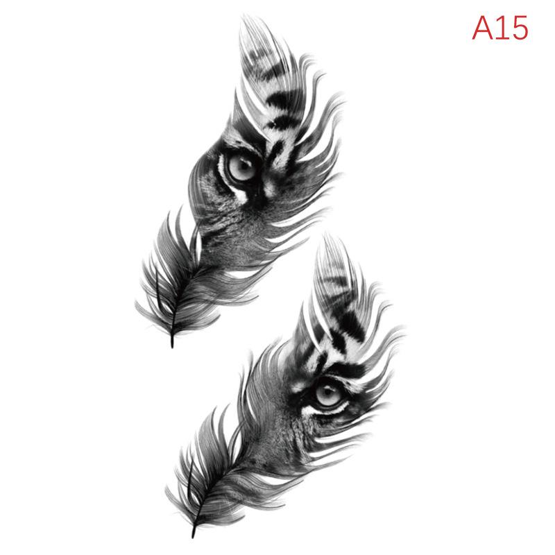 Водонепроницаемая временная татуировка-наклейка перо ключица лодыжка флэш-тату дракон змея цветы боди-арт рука поддельный рукав татуировка для женщин