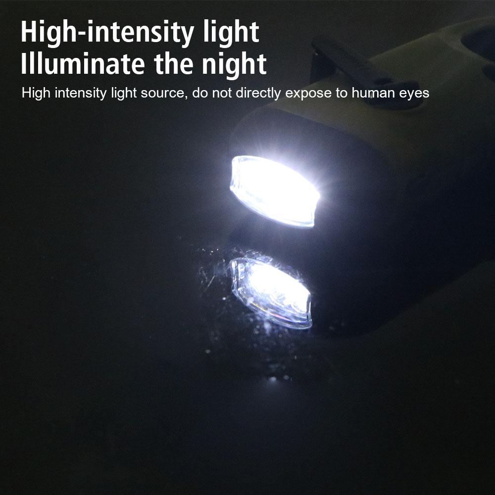 For Outdoor Camping Hiking Hand Crank Dynamo Flashlight Portable USB Charging Emergency Torch Survival Gear Solar Powered LED Flashlight