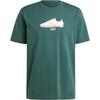 Оригинальная спортивная футболка Training Supply 3 из хлопка с круглым вырезом и коротким рукавом для мужчин, зеленая IX6717