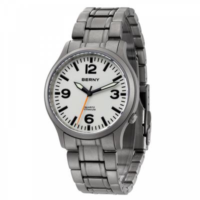 Часы мужские титановые мужские часы мужские часы японские кварцевые часы с секундной стрелкой VH31 5ATM водонепроницаемые аналоговые кварцевые часы супер светящийся сапфир