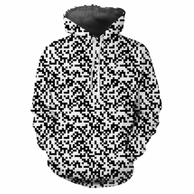 Trendy Men's Hoodie Printed Camouflage Patterns Digital Printing Casual Long Sleeved Hooded Thick Fabric Tops