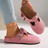 Women Mules Shoes 2025 New Outdoor Summer Sandals Ladies Trend Clogs Platform Slippers Women Beach Flat Baotou Slides Women
