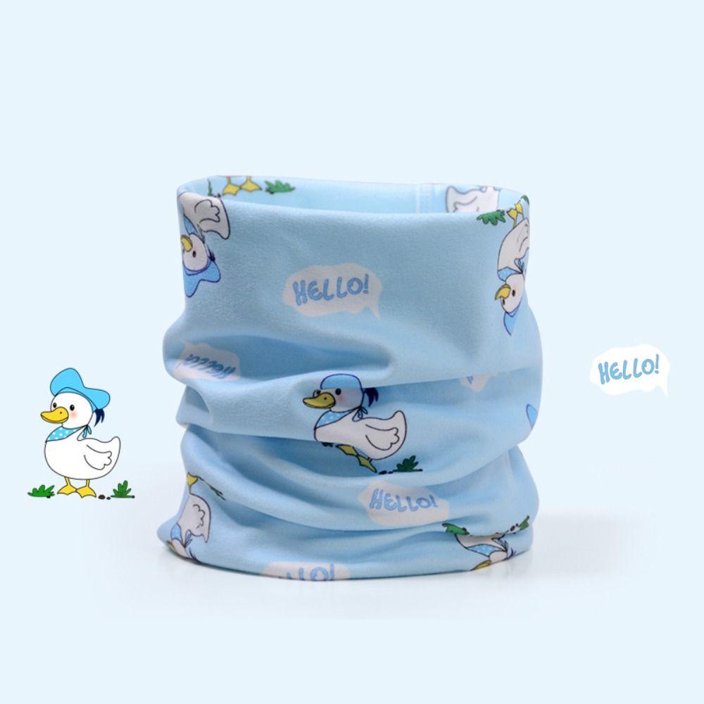 Windproof Coldproof Boys Girls Scarf Thickened Snood Cowl Tube Ski Snowing Scarf  Autumn Winter