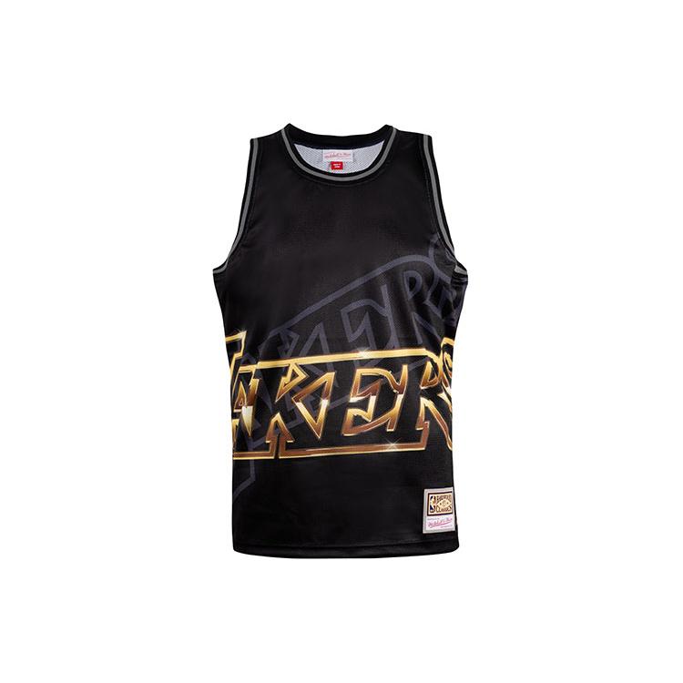 Баскетбольная майка Mitchell & Ness x Big Face Унисекс Черная TMTK1258-LALYYPPPBLCK