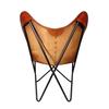 New Indian Handmade Genuine Leather Butterfly Chair For Home And Office