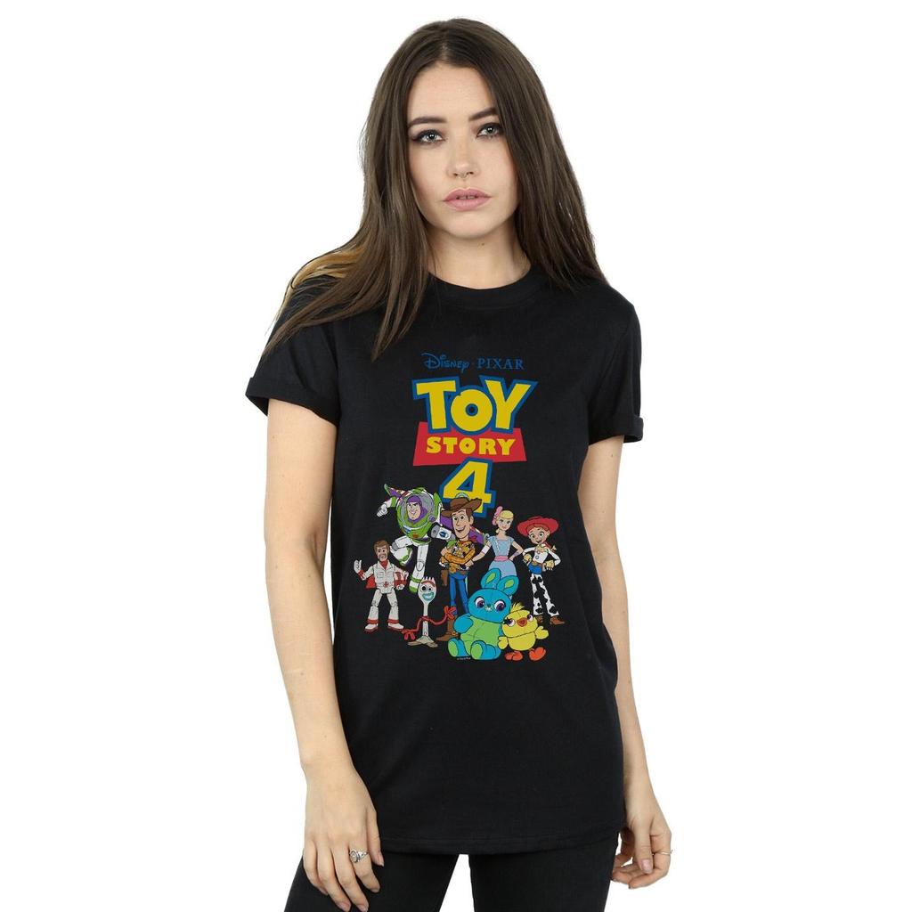 Disney Womens/Ladies Toy Story 4 Crew Cotton Boyfriend T-Shirt