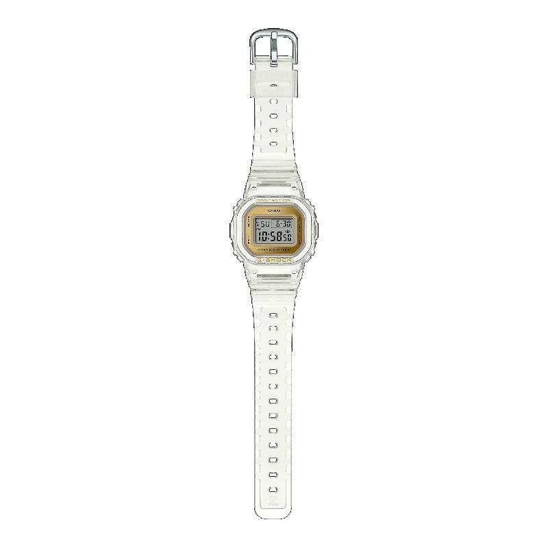 Casio Мужские кварцевые часы GMD-S5600SG-7 из смолы, водонепроницаемые 200 м, ударопрочные, с будильником