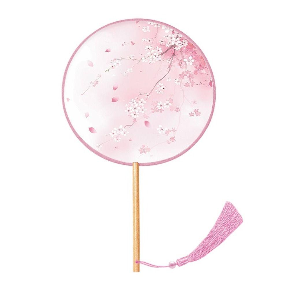 with Pendant Embroidery Fan Handheld Silk Fan Ink Painting Chinese Style Fan  Home Decor