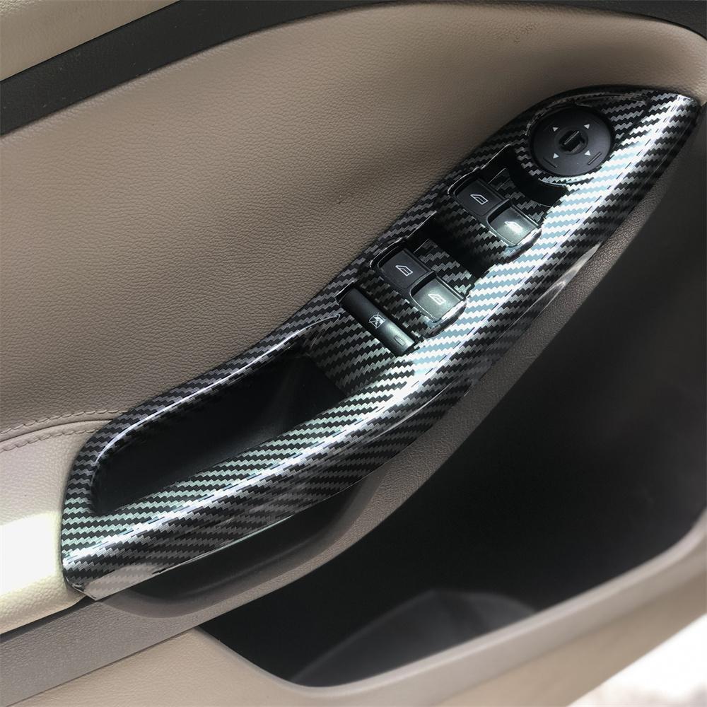 Автомобильный Стайлинг, подстаканник на панели передач, дверная ручка, вентиляционное отверстие на руле, декоративный чехол для Ford Focus 3 mk3