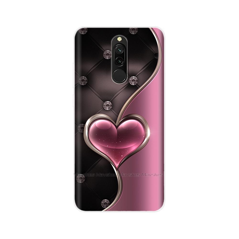 Чехол для Redmi 8 8A Pro, ТПУ Силикон, Ударопрочный, Чехол с Кошкой для Телефона, Для Redmi 8 8A 7 7A redmi7, Прозрачный, Печать, Мягкий