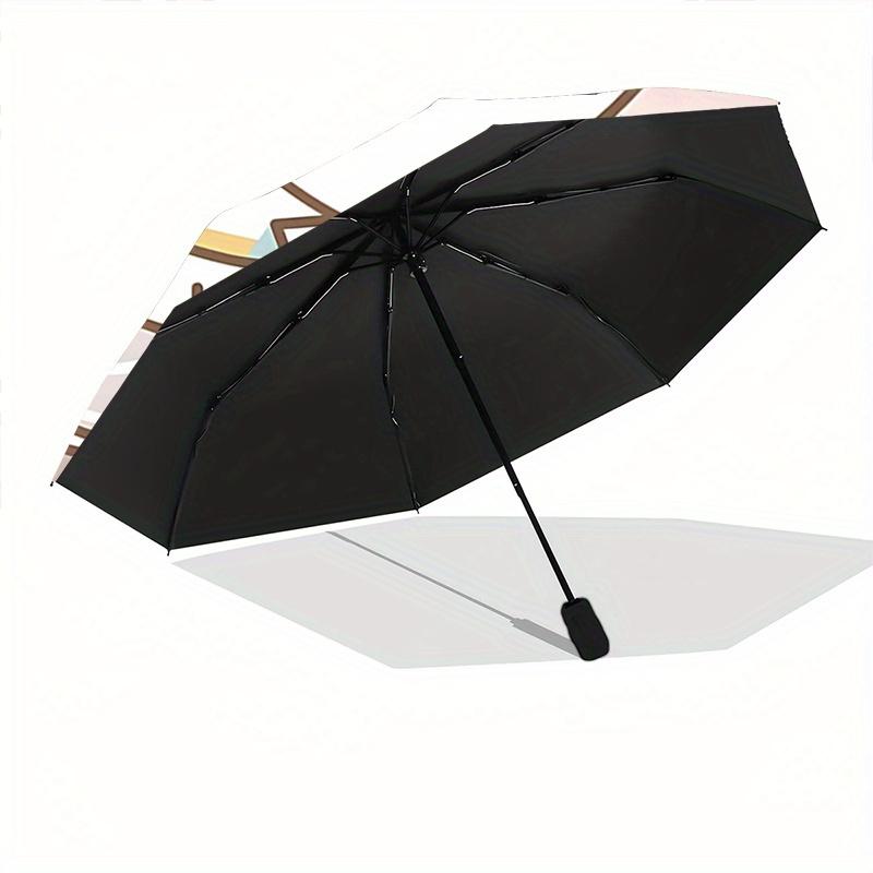 1pc Pochacco Pattern Automatic Umbrella is Fashionable and Good-Looking, a Portable 3-Fold Umbrella, Suitable for Travel and Daily Use, a Travel Umbre