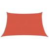 vidaXL Sonnensegel 160 g/m² Terrakottarot 3/4x2 m HDPE