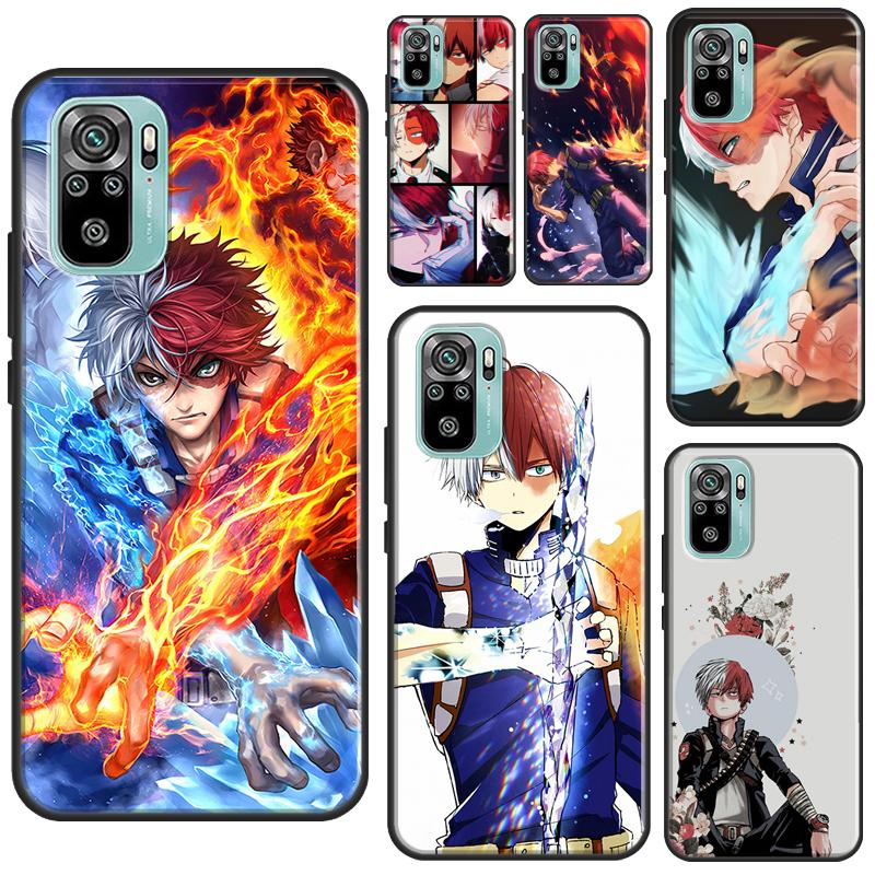 Чехол с аниме Shoto Todoroki для Redmi Note 10 Pro для Redmi Note 11 Pro Note 8 9 Pro 9S 10S 11S 9C 9A 9T