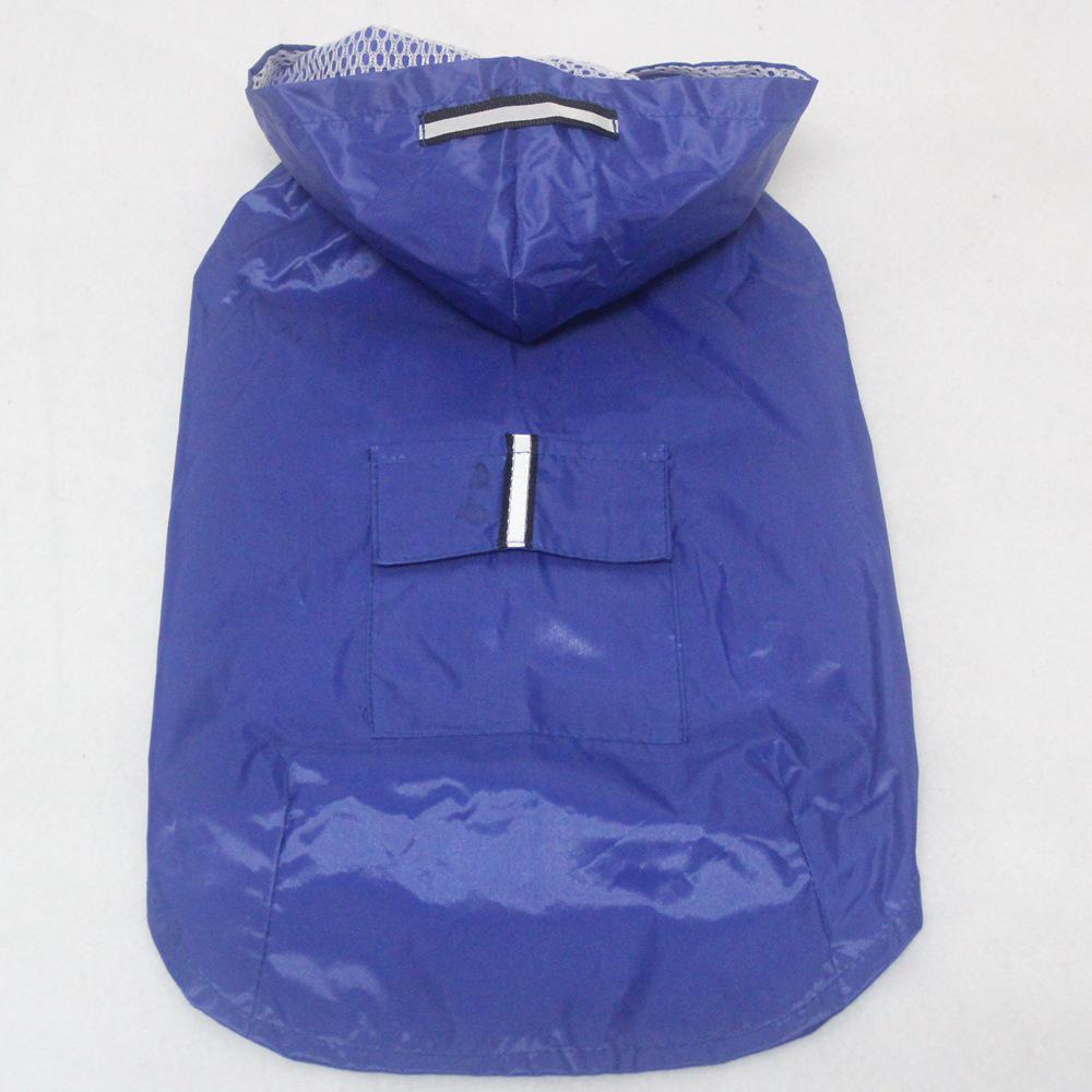 Reflective Large Breed Dog Rain Poncho - Waterproof & Windproof Hooded Raincoat