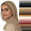 Modal Cotton Muslim Veil Jersey Hijab Scarf Long Muslim Shawl Plain Soft Turban Tie Head Wraps For Women Africa Headband