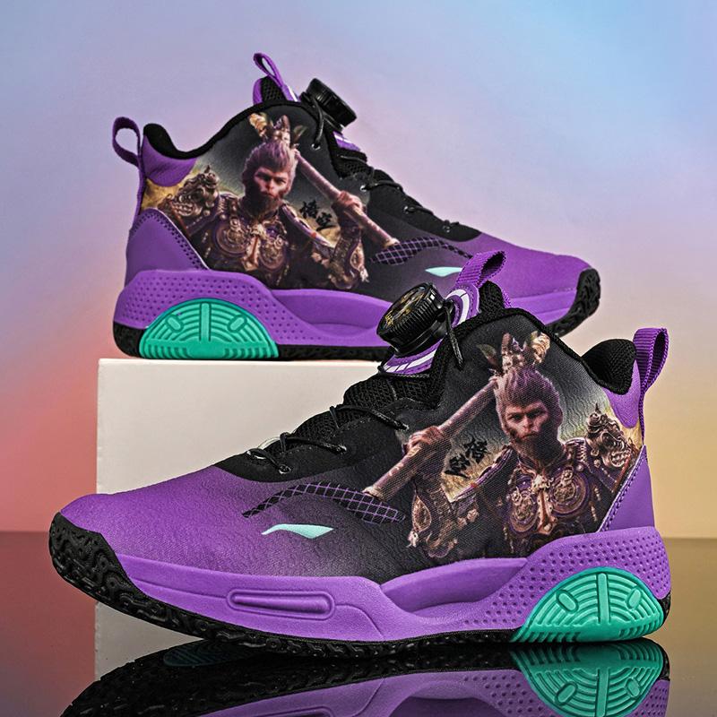 Wukong Fashion Children Sneakers Sport Basketball Shoes Casual Breathable Kids Sneakers Light Boys Girls Running Shoes Anime Cosplay Kids Mesh Shoes