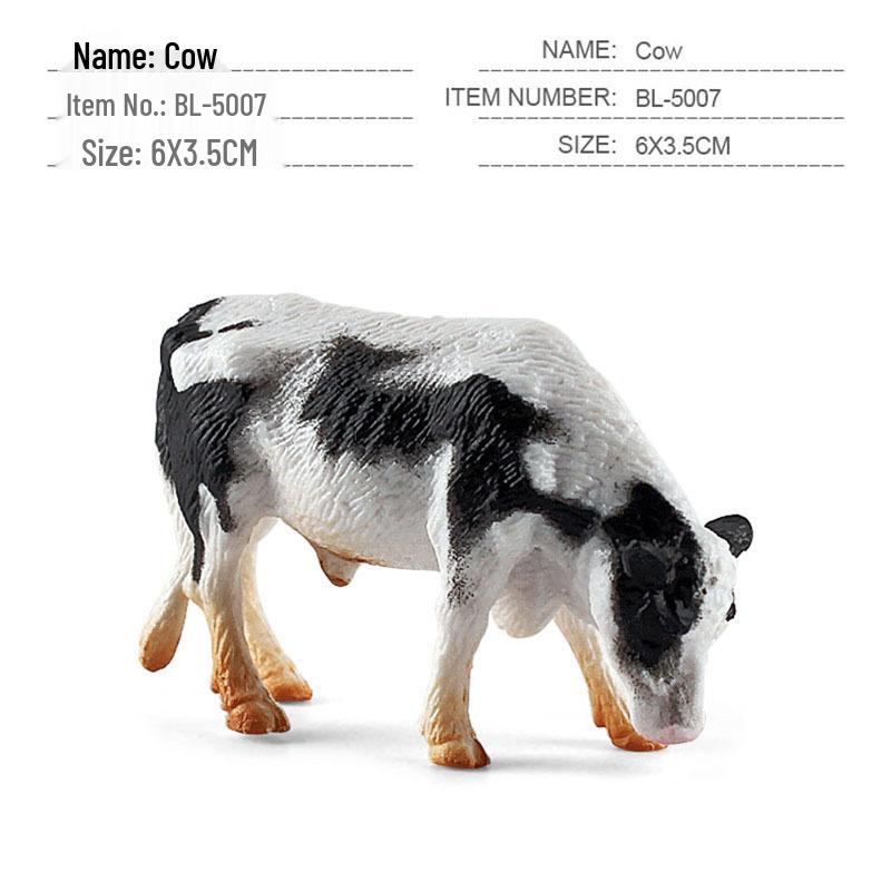 Набор миниатюрных моделей сельскохозяйственных животных для трансграничной торговли: Куры, Утки, Гуси, Коровы и другие