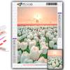 5D Diamond Painting Full Diamond Flowers Tulips Diamond Painting Handmade Diy Diamond Mosaic Painting Home Decoration