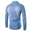 Men Shirts Long Sleeve Denim Shirt M-6XL Casual Fashion Daily Cotton Overshirt Mens Button Up Shirts