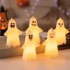 Halloween Ghost Light Spooky Ghost Decoration Light-up Ghost Ornament Hanging Light for Table Mantel Wall Decoration