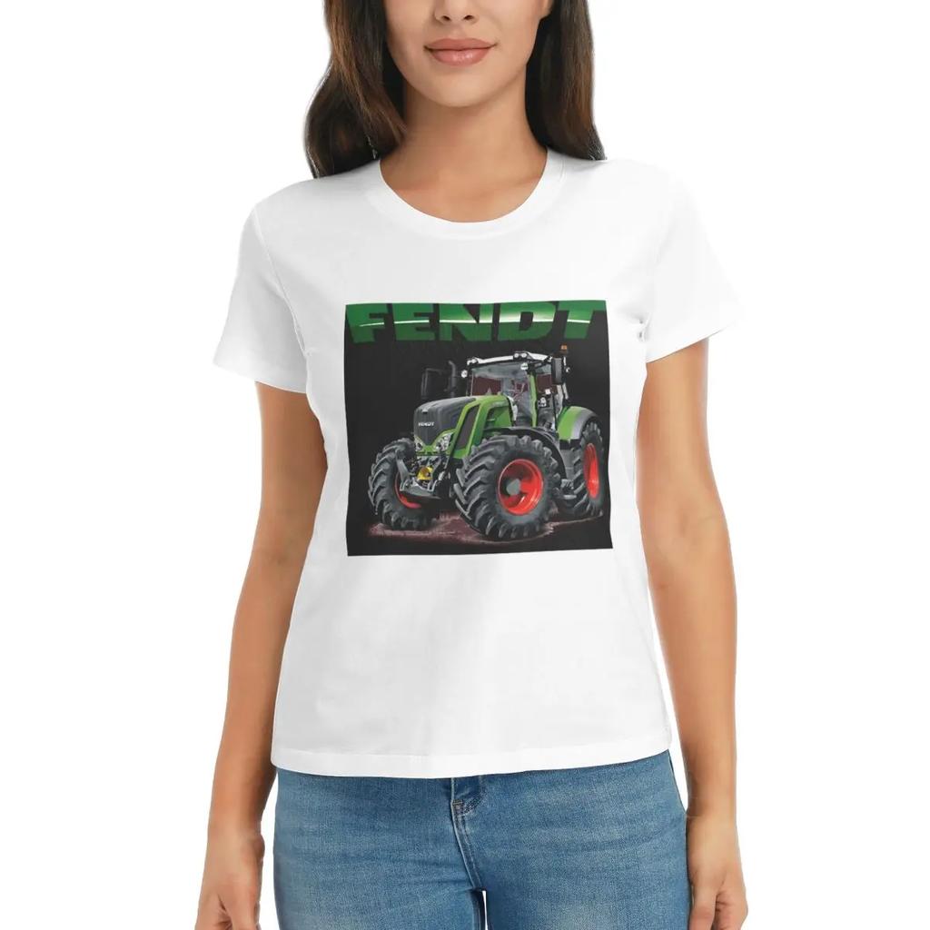 Women TShirt Fendt GerUnisex Tractors Summer Short Sleeve Tees Round Neck Cotton T Shirts Clothes Tops Streetwear