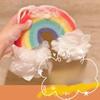 Cute Cartoon Cloud Rainbow Sponge Bath Ball Girl Kids Massage Exfoliating Bath Brush Easy Foaming Shower Foot Back Body Scrubber