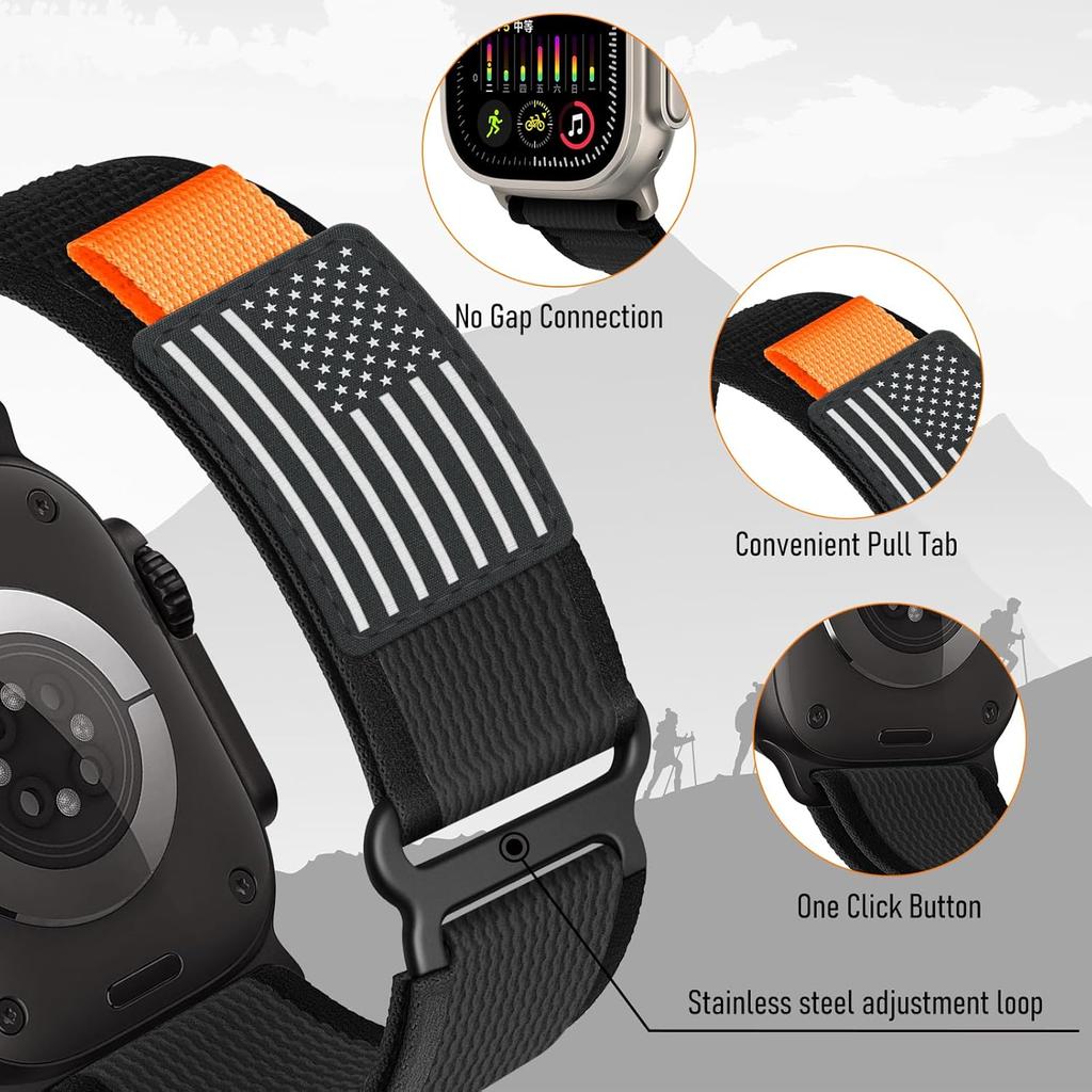 Trail Loop Strap for Apple watch Ultra 3 Band Ultra2 49mm 44mm 45mm 46mm 42mm Nylon Correa Bracelet iWatch Series 10 11 9 8 7 SE