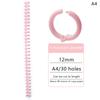 30 Holes Plastic Spiral Rings For A4 Paper Notebook Stationery Office Supplies