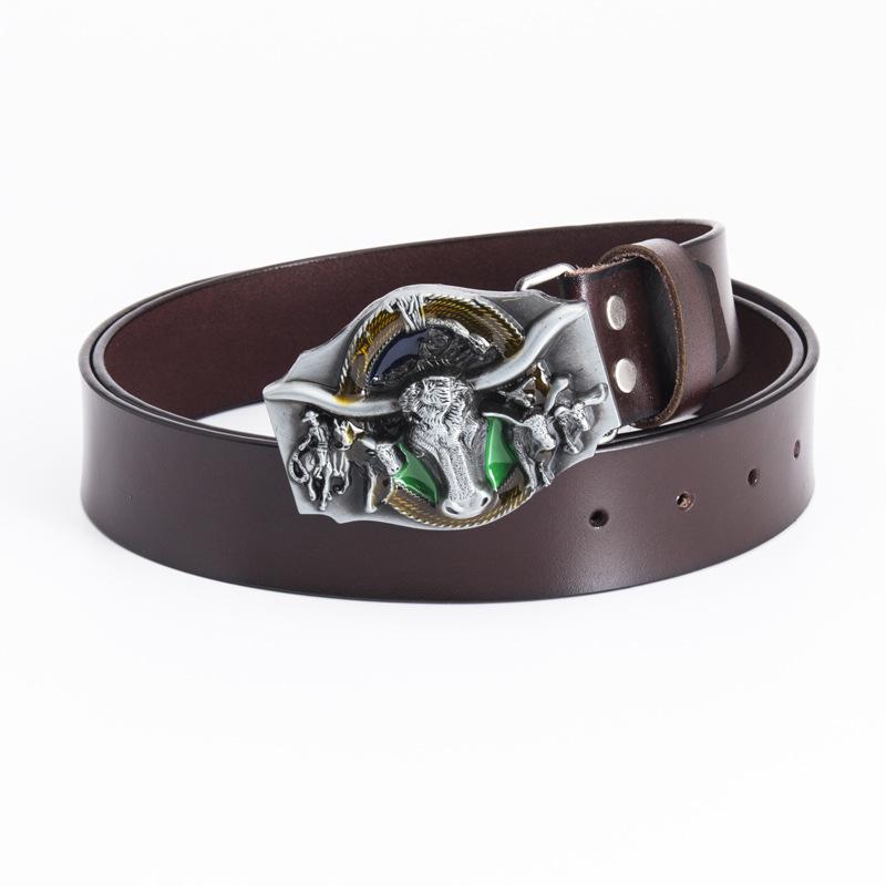 Ремень мужской литературный, однотонный, для среднего возраста, деловой, повседневный, с гладкой пряжкой, простой, персонализированный ремень