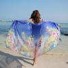 Shawl Clothing Accessories Silk Scarf Beach Shawl Summer Beach Sarong Scarf Ladies Chiffon Scarf