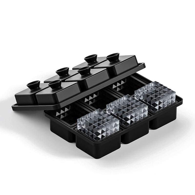 Большой лоток для льда для виски, Идеальные гравированные большие кубики льда, Большая форма для льда для коктейлей, Виски