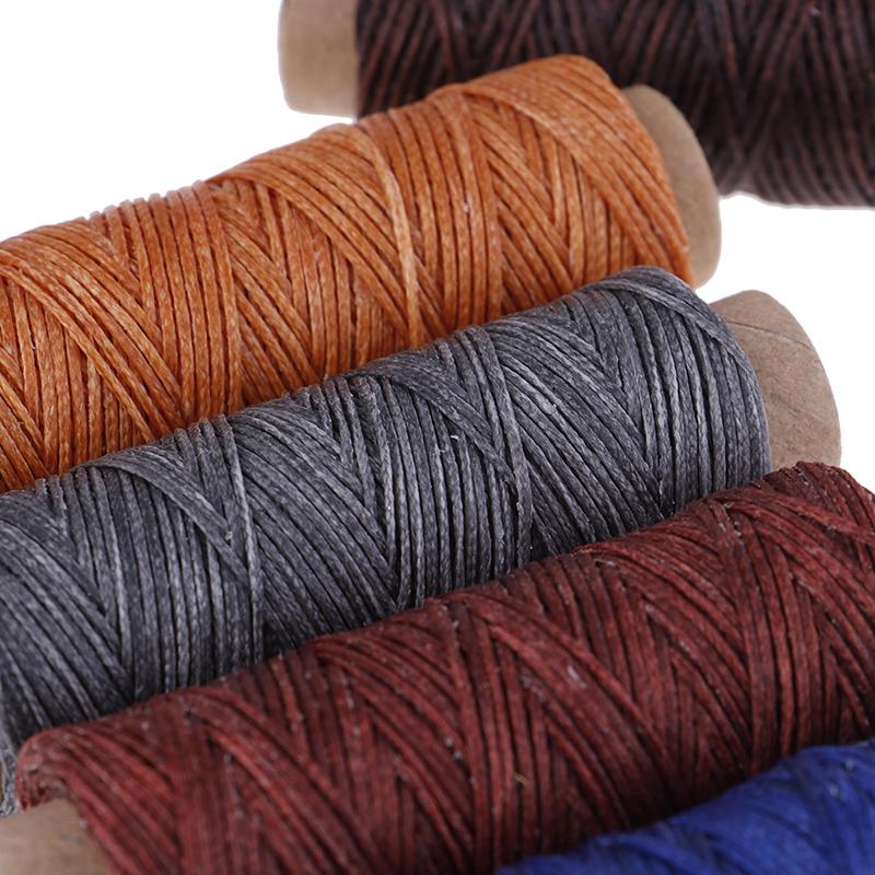 50 м/рулон для шитья кожи, плоская вощеная нить, восковая нить, ручная вышивка, ремесло 150D