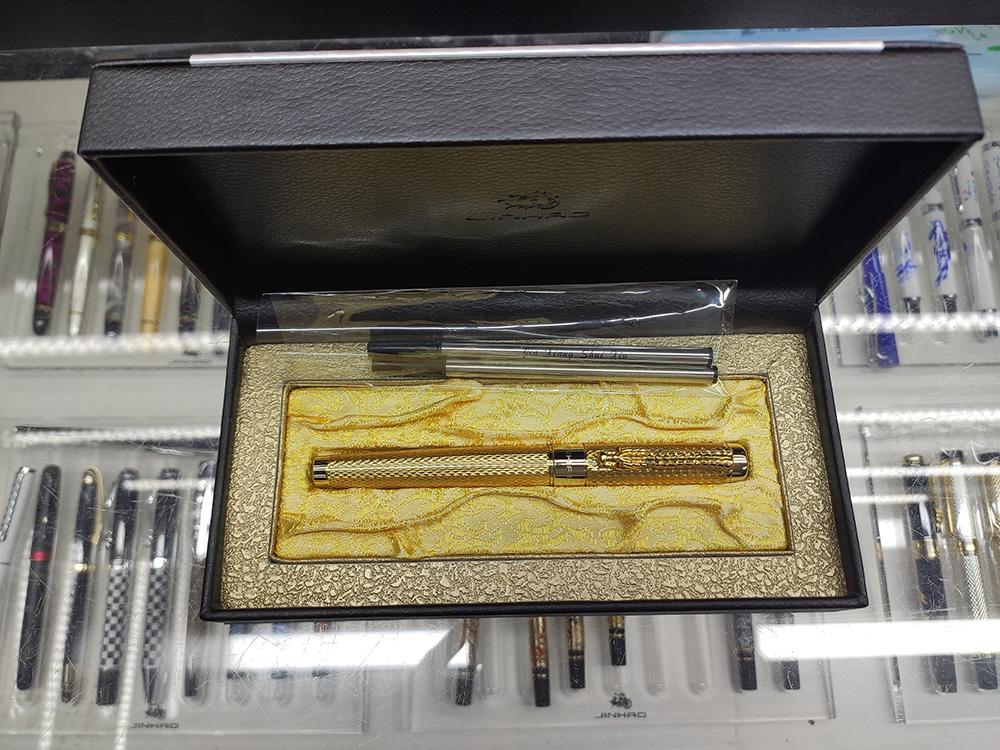 JDB-LO545 Jinhao Дракон Перьевая ручка Роллерная ручка Золото Серебро Роскошный подарок