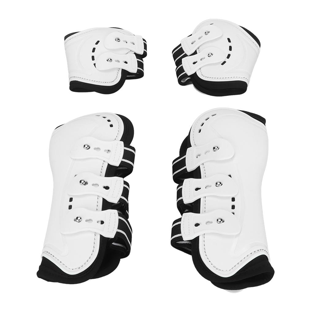 Horse Tendon Boots Shock Absorbing Adjustable Horse Front Hind Boots Fetlock Boots for Leg