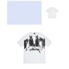 Mens Loose Fit Cotton Blend Short Sleeve T-Shirt With Cartoon Print Breathable Casual Tee Teens Adults
