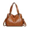 Винтажная мягкая кожаная сумка женская дорожная сумка большой емкости повседневная сумка через плечо большая сумка