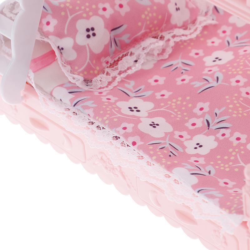 16 см кукла двухъярусная кровать игрушечные аксессуары одеяло подушка дом Европейская кровать принцессы