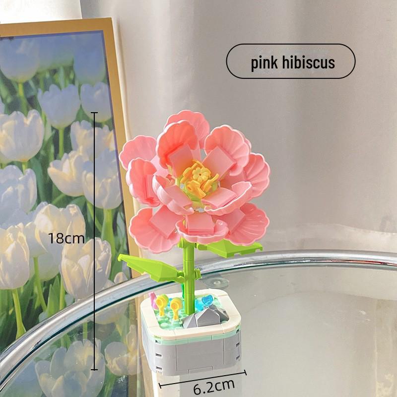 Lego-Compatible Succulent Potted Flower Building Blocks - Gifts for Children and Lovers