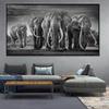 Walking Elephant Home Decoration Canvas Painting Modern Light Luxury Living Room Wall Art Posters High End Picture Print Artwork