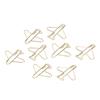 100pcs Paper Clips Portable Anti Rust Electroplating Gold Cute Airplane Shaped Metal Paper Clip for 