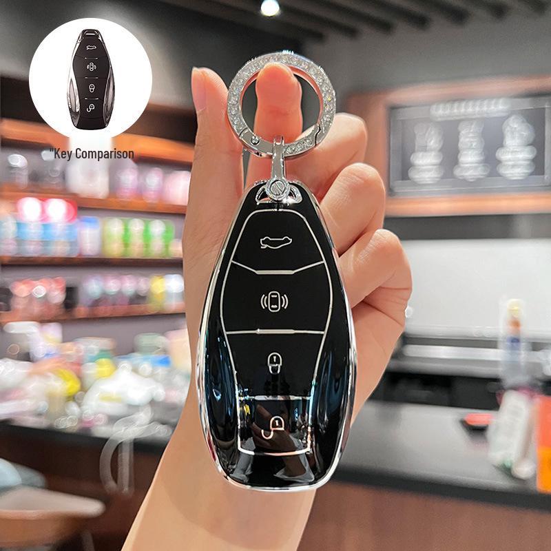 Премиальный чехол для ключа Hongqi H5 для HS5/H9/H6/HS7/HS3/HQ9 - Высококлассная накладка на корпус автомобиля