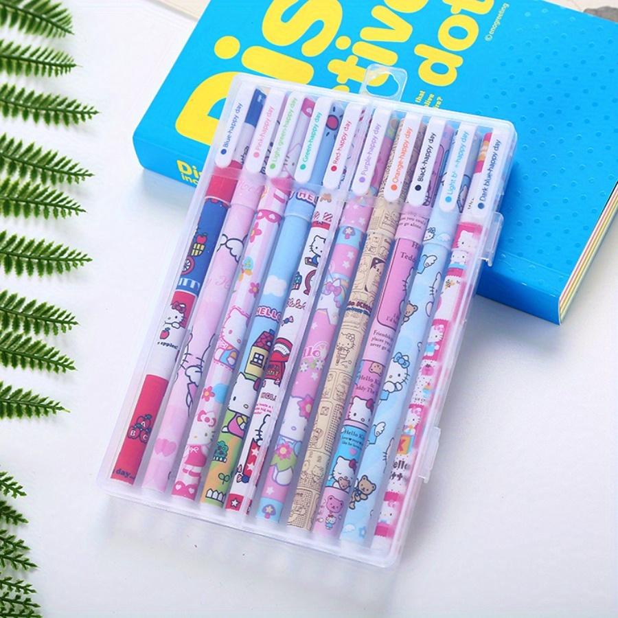 10 PCS Creative Colored Pens Cute Panda Animal Patterns 0.38mm Student Stationery Marker Pen Set for Coloring Books Drawing, Journaling, Back School