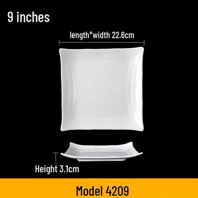 Квадратная melamine обеденная тарелка