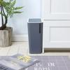 Garbage bin with lid, ultra-thin garbage bin with pressure cover, wall mounted garbage basket, suitable for homes, offices, and bathrooms